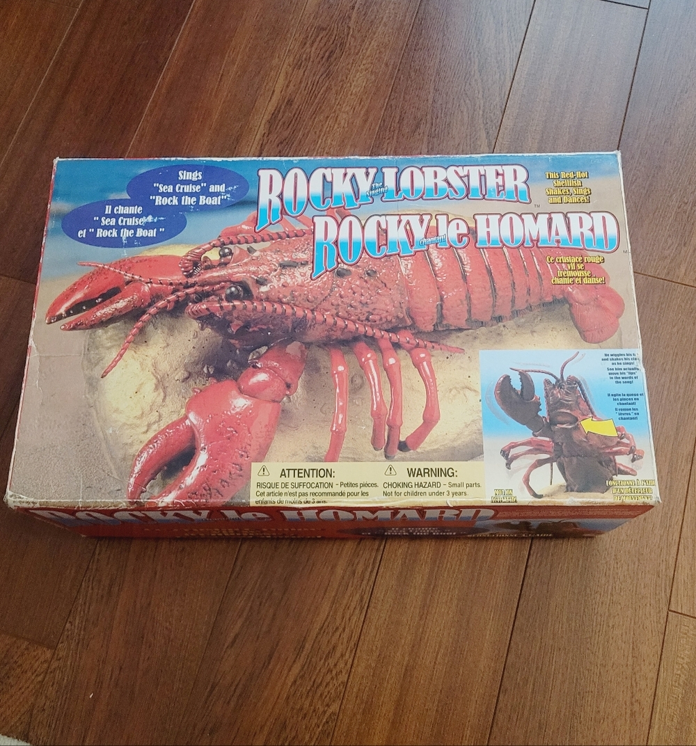 Vintage 2000 Rocky the Singing Lobster – New Old Stock Sealed in Box